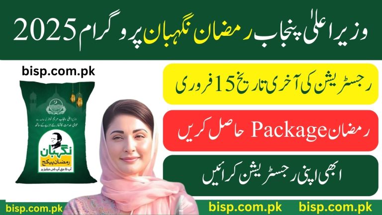 Ramzan Nigahban Ramadan Package 2025 Online Registration and PSER Survey